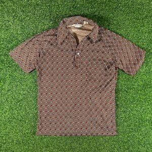 Vintage 70s Lilly Dache abstract polo shirt